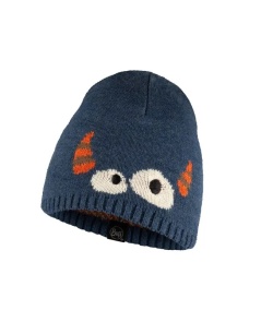 KNITTED HAT KID Bonky Eyes Denim