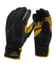 SKI TOURING GLOVES Black-Yellow