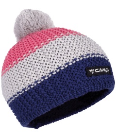 POM BEANIENight Blue-Grey-Magenta