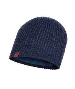 KNITTED & FLEECE HAT Lyne Night Blue